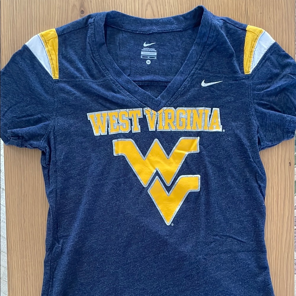 Nike West Virginia Blue and Yellow T-Shirt